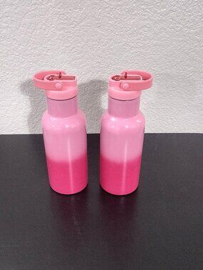 Your Zone 14oz Stainless Steel Double Wall Tumbler Water Bottles Set of 2